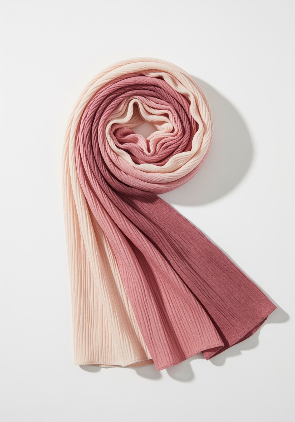 Hijab Islam Chic rose, rayonne viscose à effet ombré