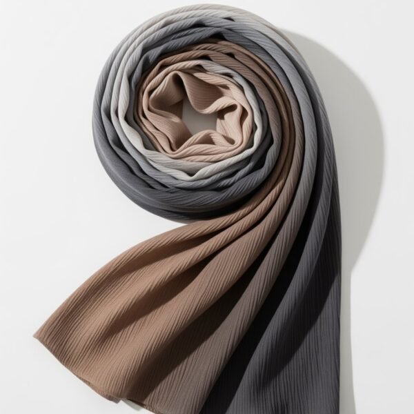 Hijab Islam Chic taupe, rayonne viscose à effet ombré