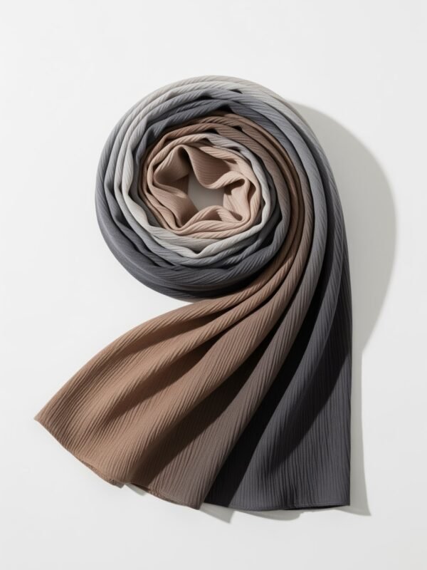 Hijab Islam Chic taupe, rayonne viscose à effet ombré